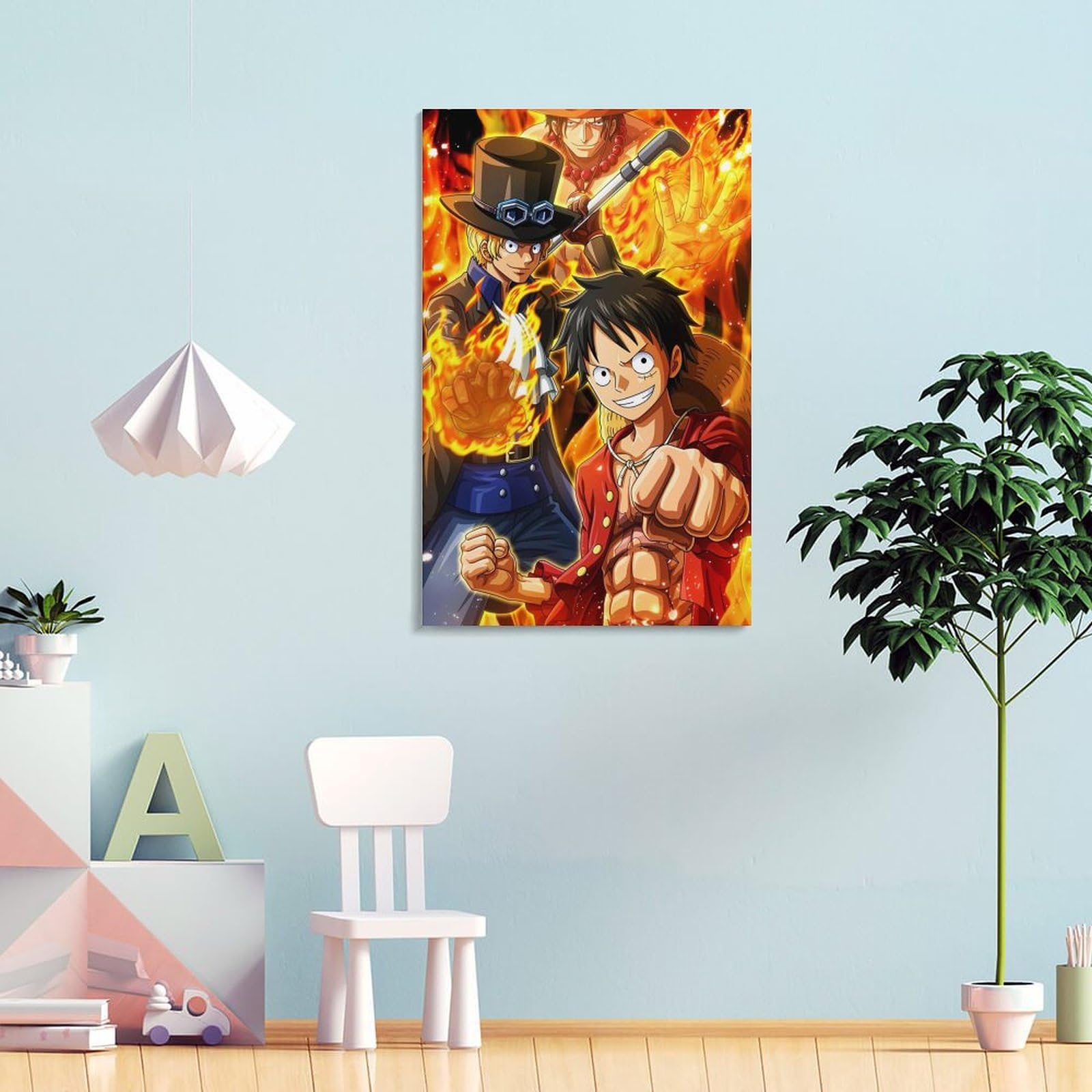 Amazon.co.jp: LTCH ワンピース 日本のアニメ壁紙 ルフィ サボ